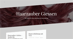 Desktop Screenshot of haarzauber-giessen.de