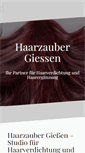Mobile Screenshot of haarzauber-giessen.de