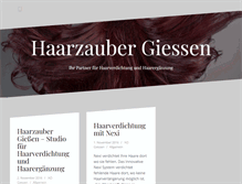 Tablet Screenshot of haarzauber-giessen.de